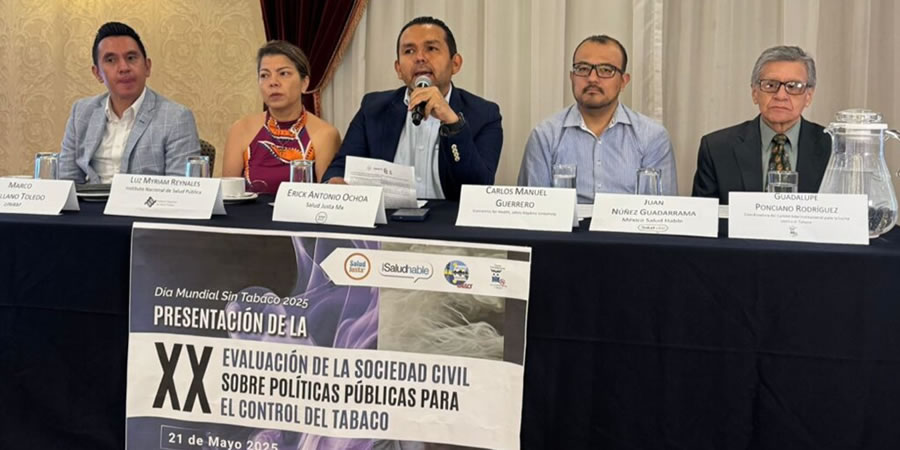 PRESENTAN LA XX EVALUACIÓN DE LA SOCIEDAD CIVIL SOBRE POLÍTICAS PÚBLICAS PARA EL CONTROL DEL TABACO