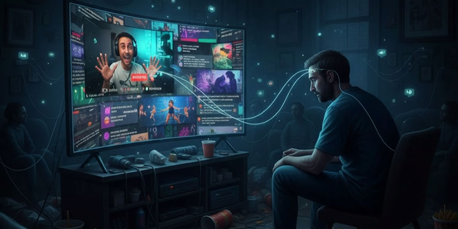 LA EPIDEMIA INVISIBLE: ADULTOS QUE CONSUMEN CONTENIDO BASURA Y “STREAMERS” QUE SE AUTOPROCLAMAN INFLUENCERS CON AUDIENCIAS MÍNIMAS